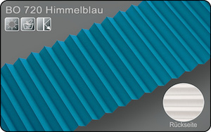 Plissee Verdunklung Himmelblau